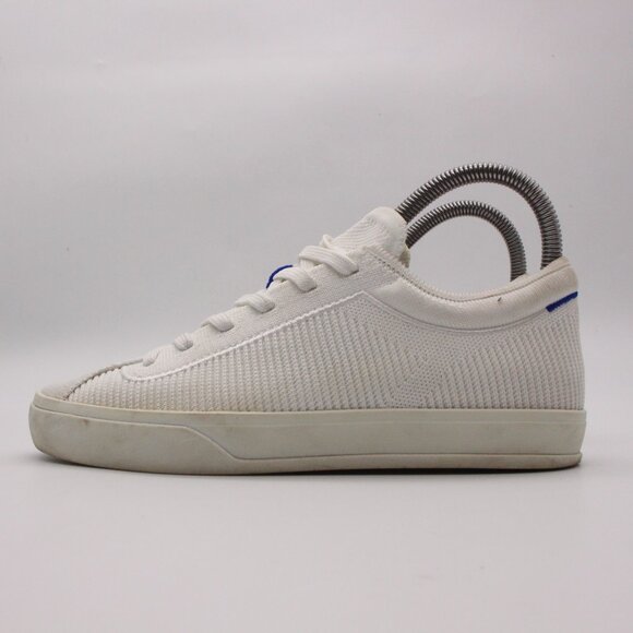Rothy’s The Lace Up Sneaker Women's Size US 7 White Knit Fabric Casual Shoes - Picture 4 of 10